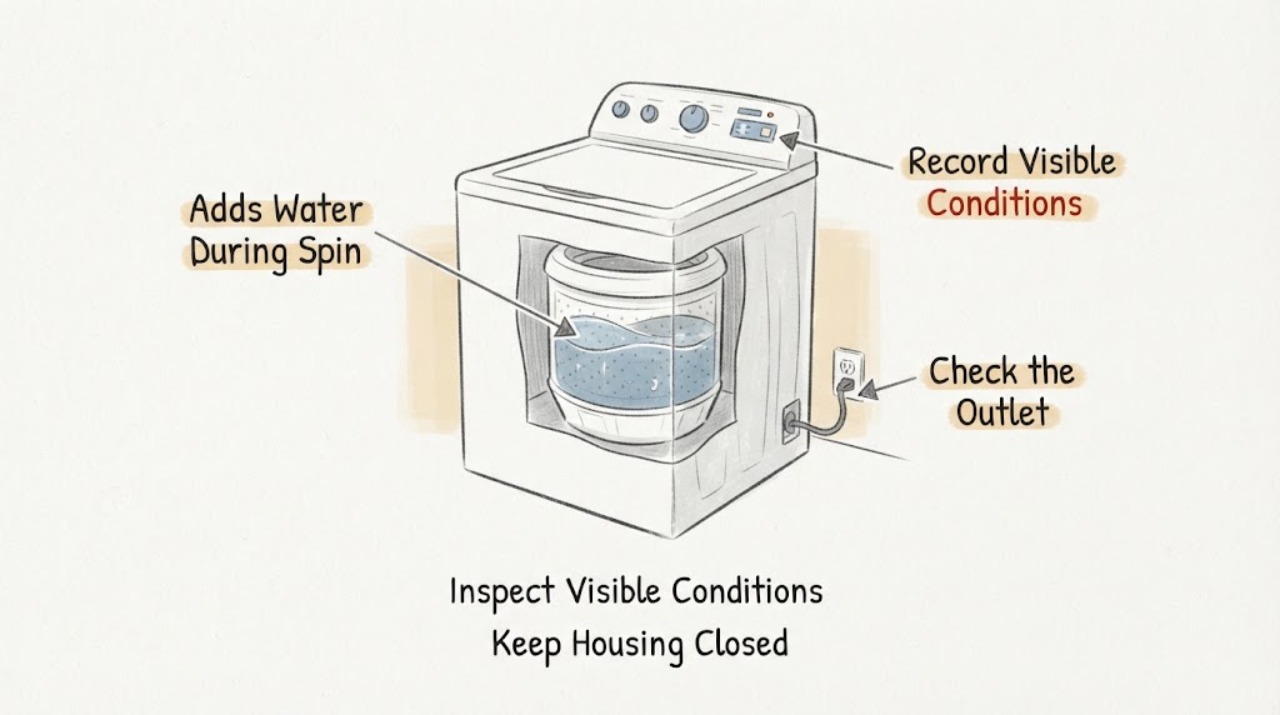 Adds Water During Spin
