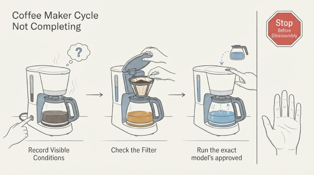 Coffee Maker Cycle Not Completing