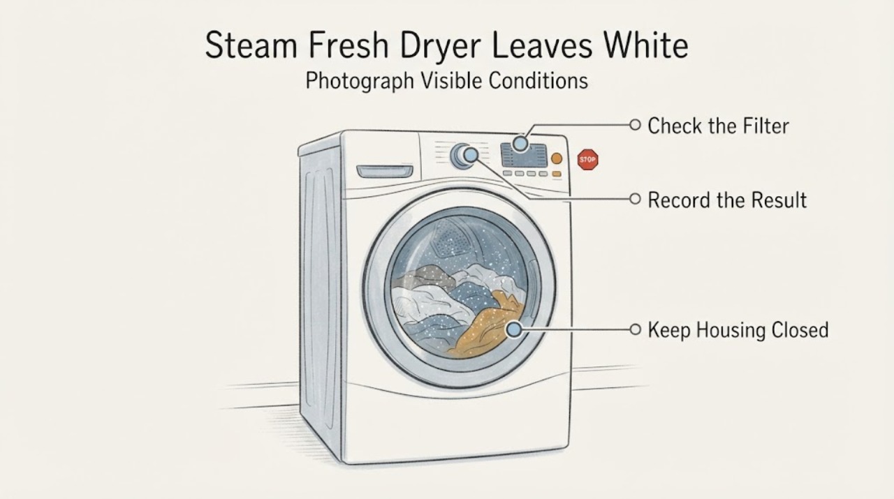 Steam Fresh Dryer Leaves White