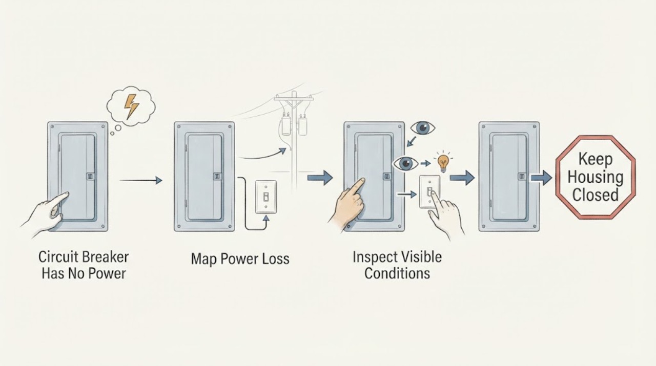 Circuit Breaker Has No Power