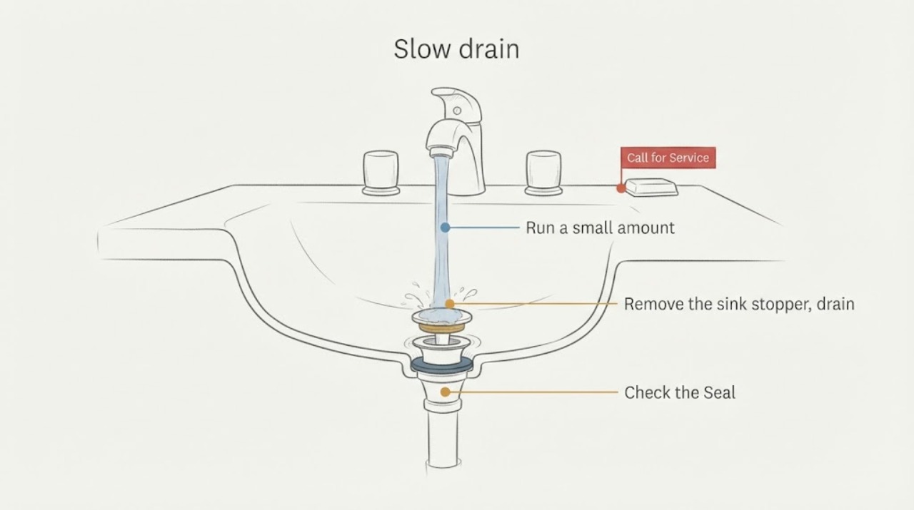 Slow drain