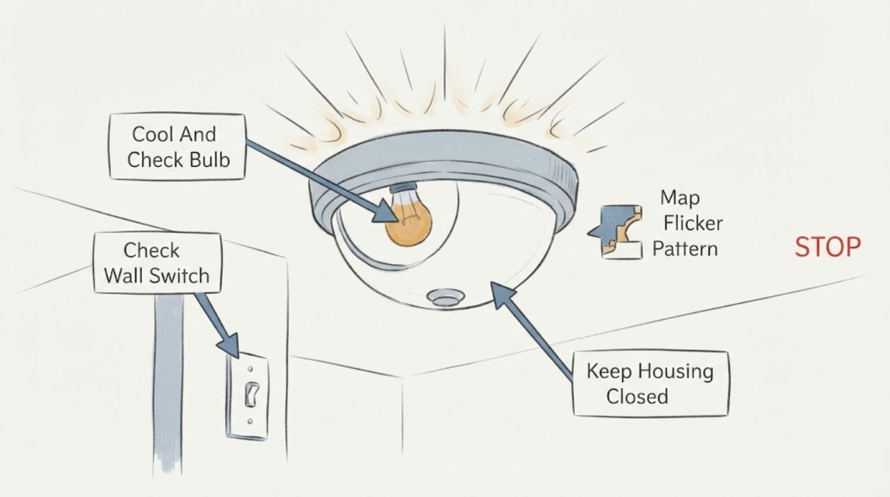 Light fixture flickering
