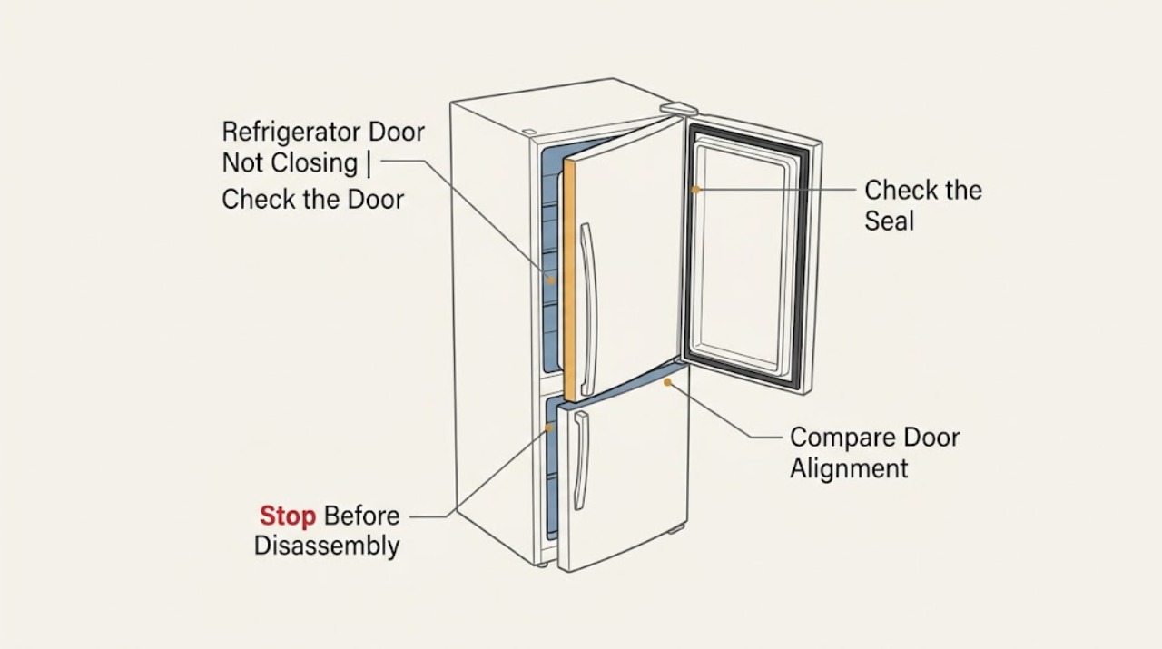 Refrigerator Door Not Closing