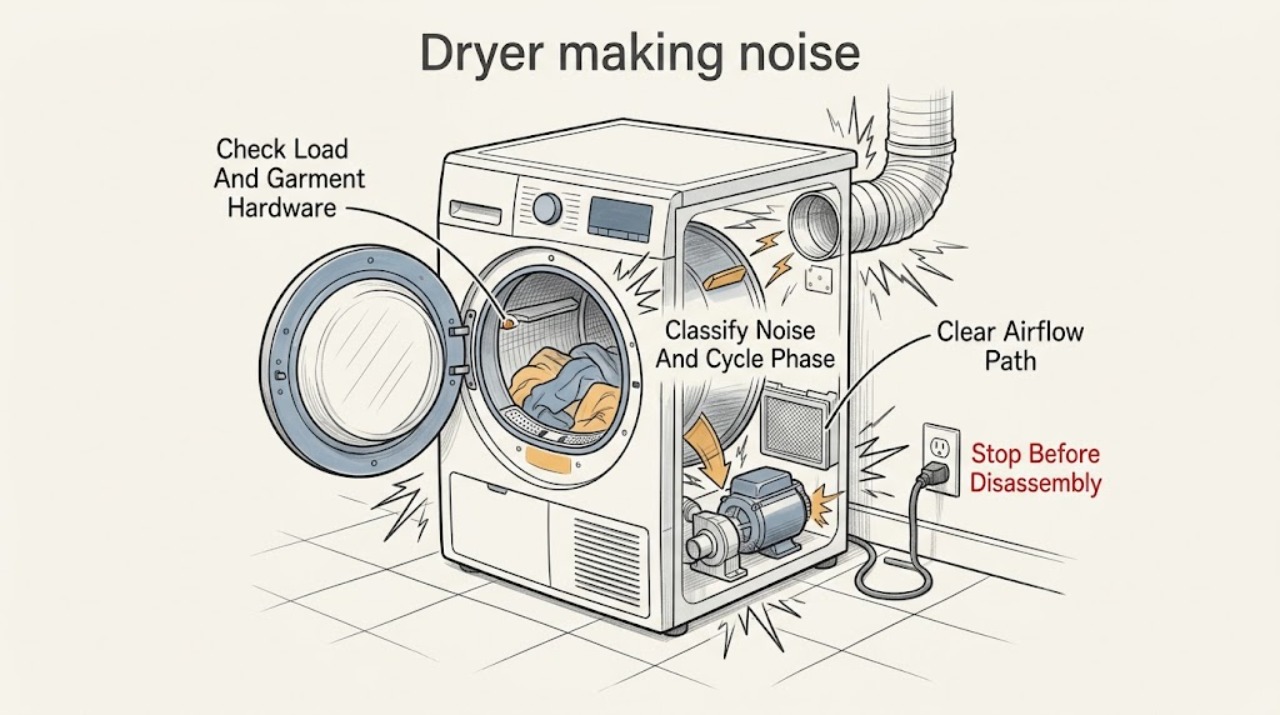 Dryer making noise