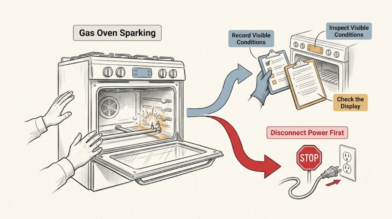 Gas Oven Sparking