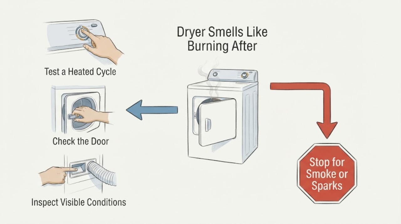 Dryer Smells Like Burning After