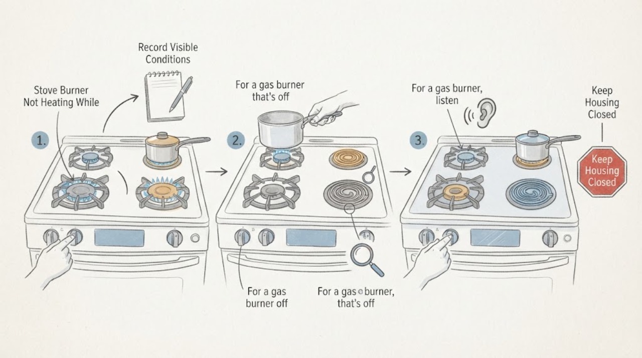 Stove Burner Not Heating While
