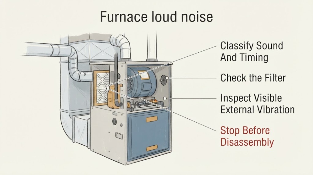 Furnace loud noise