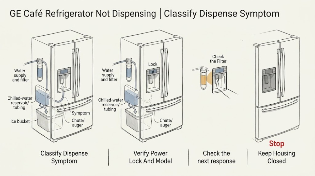 GE Café Refrigerator Not Dispensing