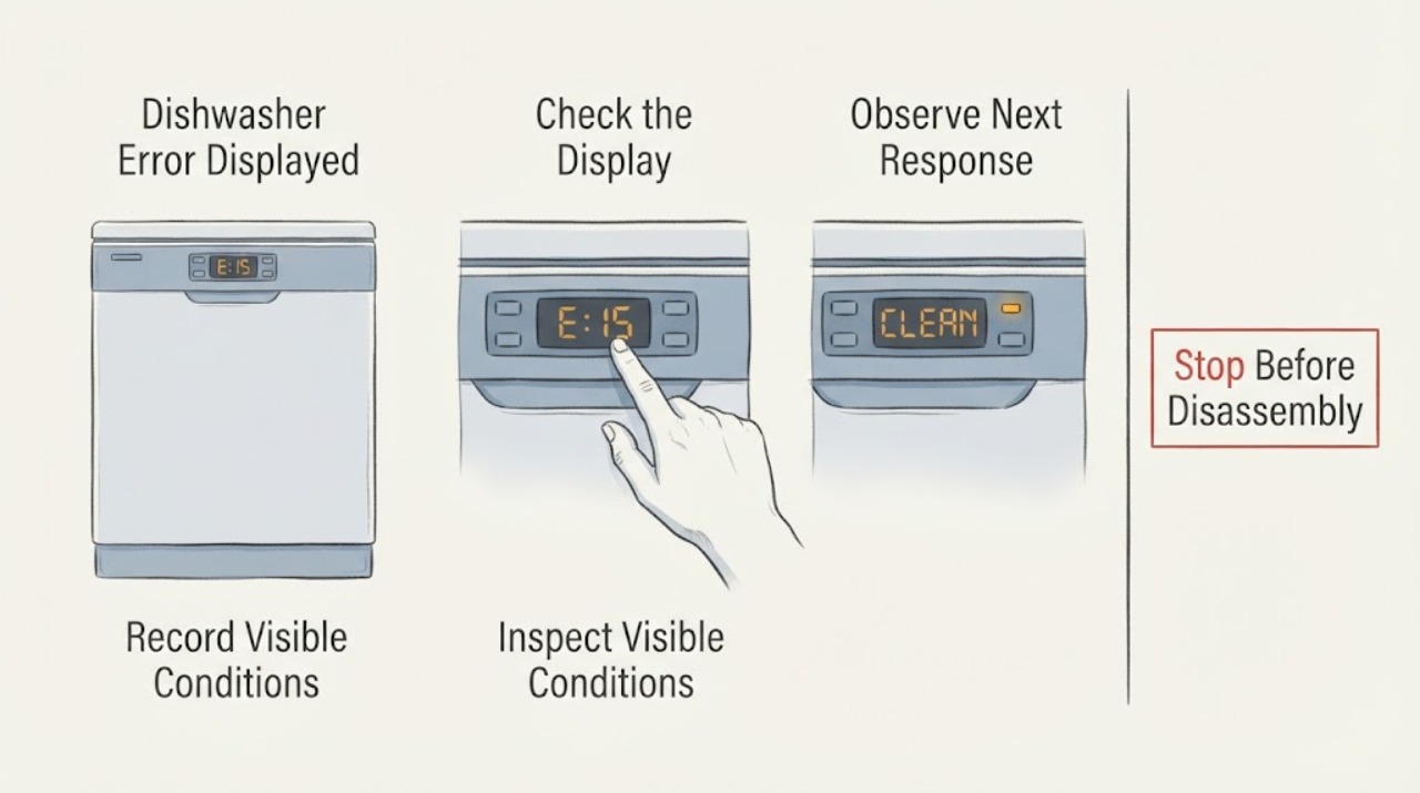 Dishwasher Error Displayed