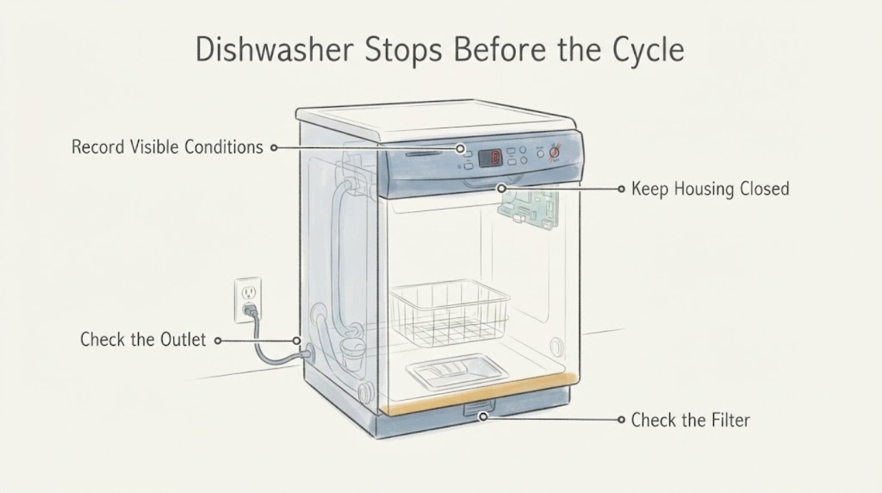Dishwasher Stops Before the Cycle