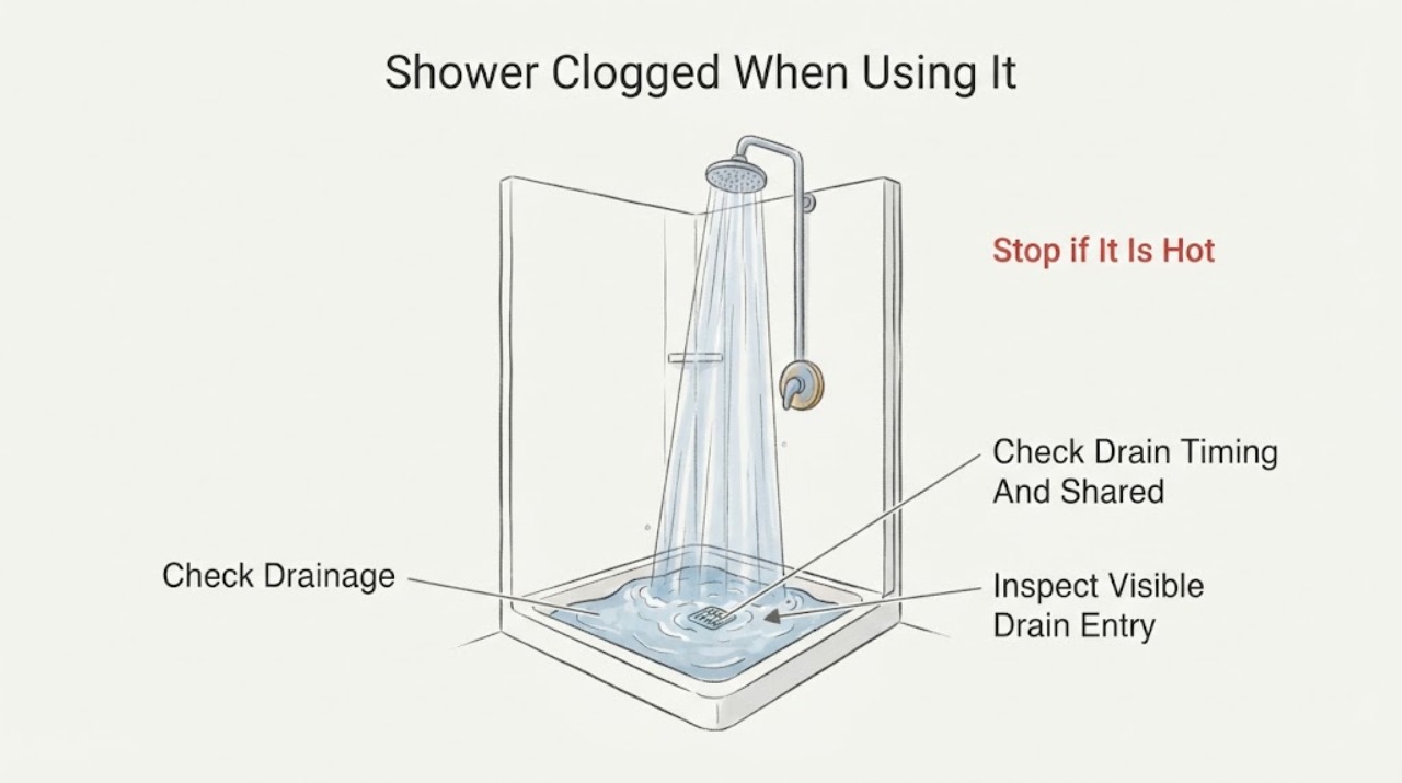 Shower Clogged When Using It