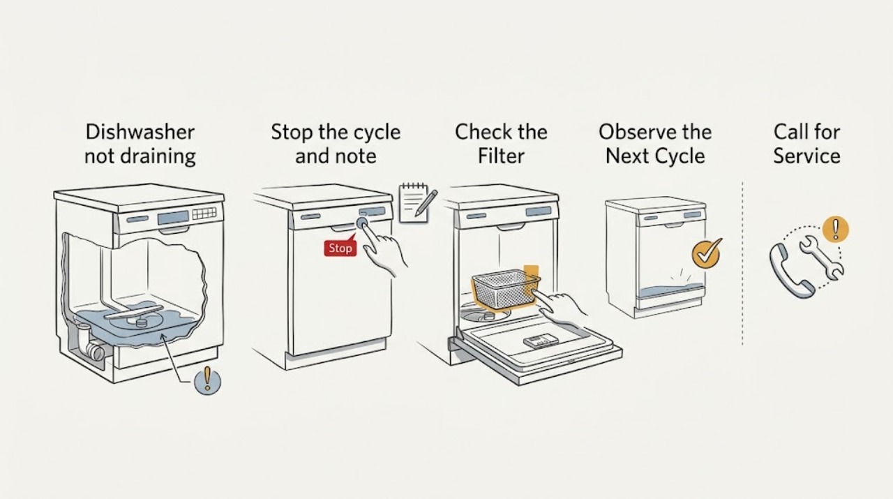 Dishwasher not draining