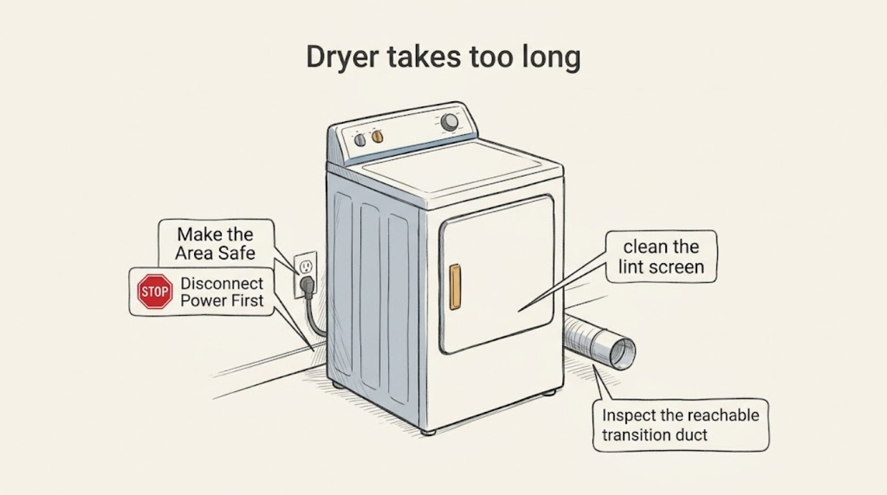 Dryer takes too long