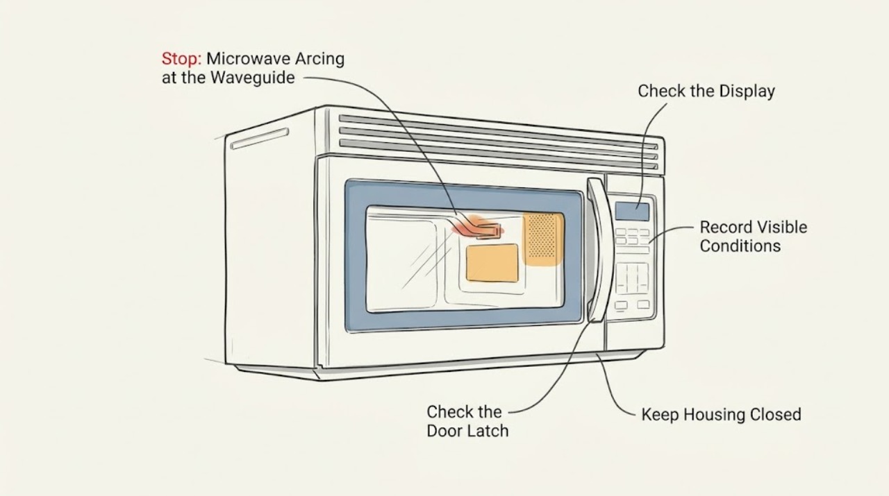 Microwave Arcing at the Waveguide