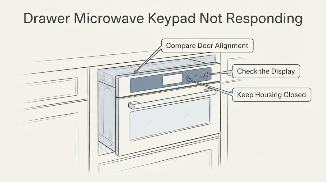 Drawer Microwave Keypad Not Responding