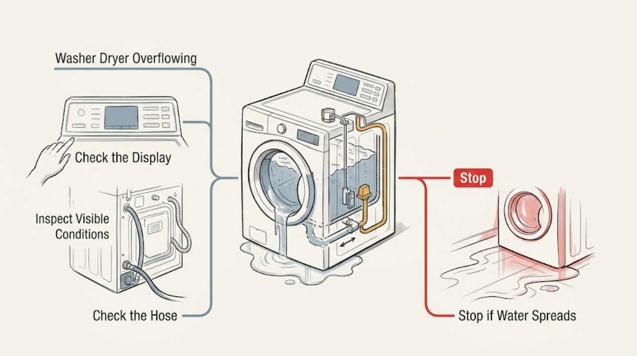Washer Dryer Overflowing