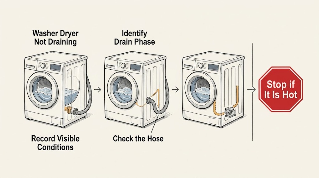 Washer Dryer Not Draining