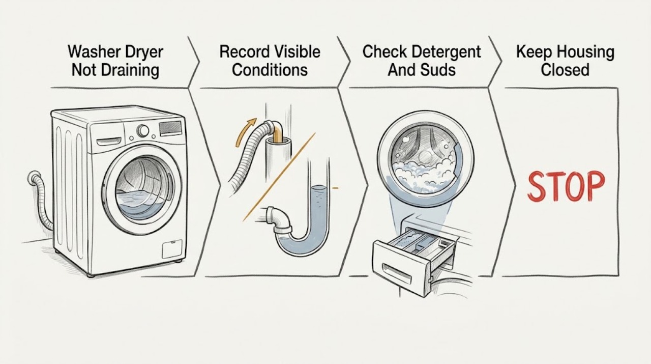 Washer Dryer Not Draining