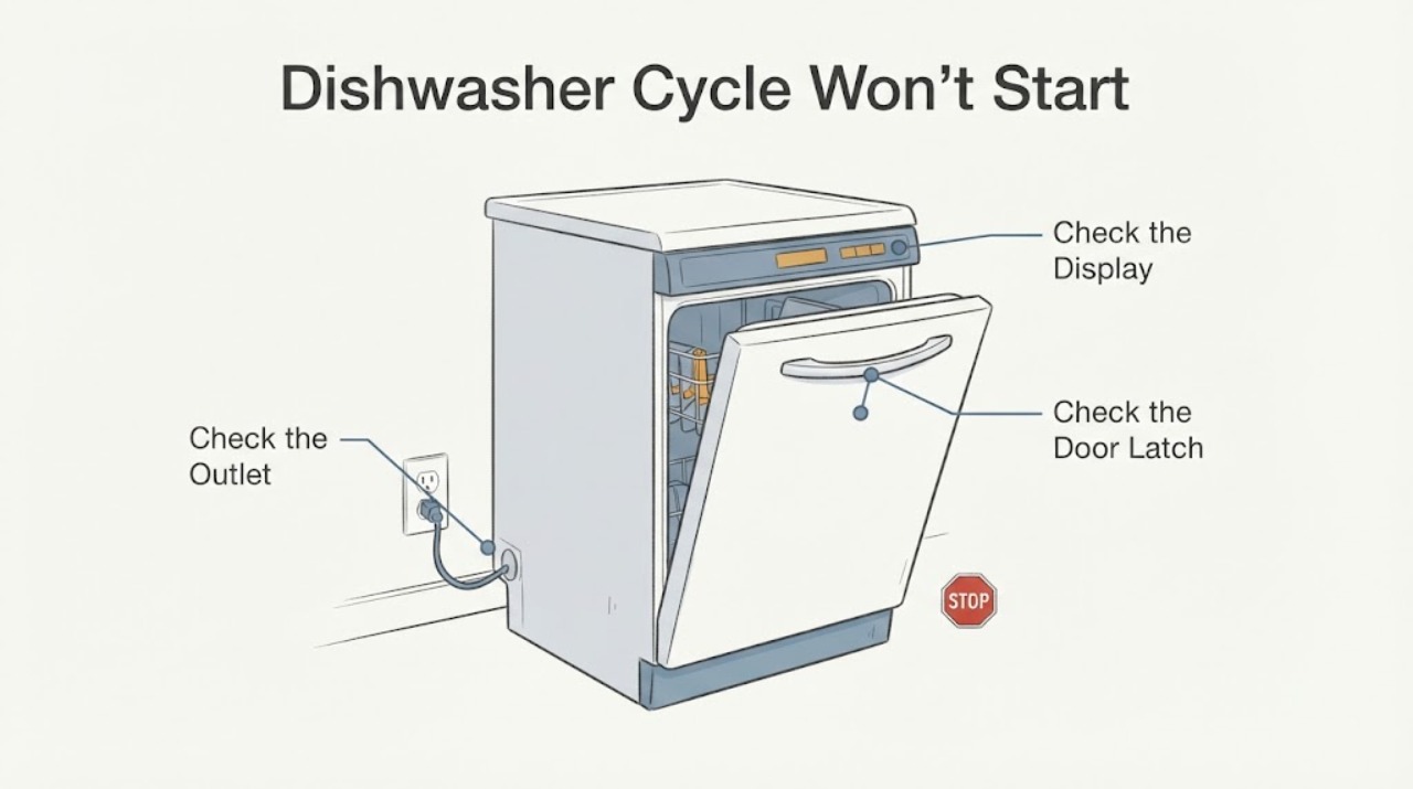 Dishwasher Cycle Won't Start