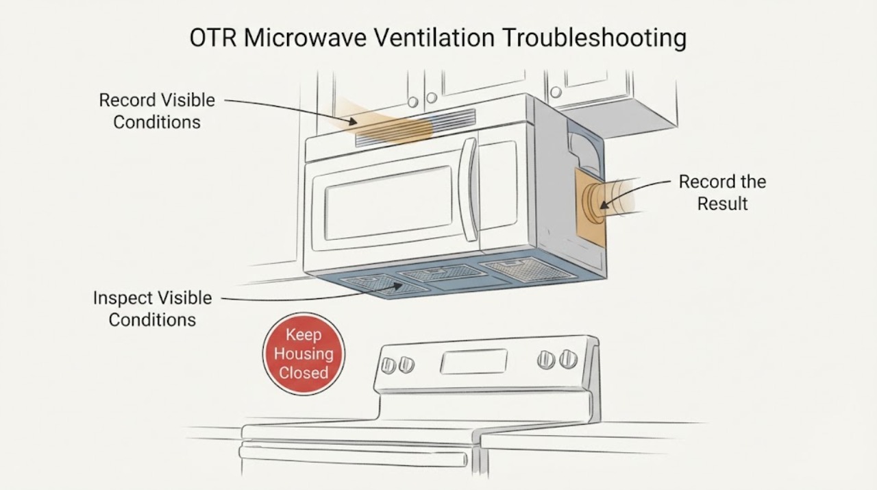 OTR Microwave Ventilation Troubleshooting