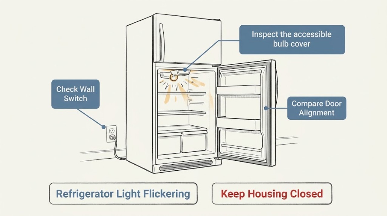 Refrigerator Light Flickering
