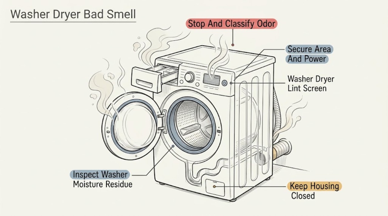 Washer Dryer Bad Smell