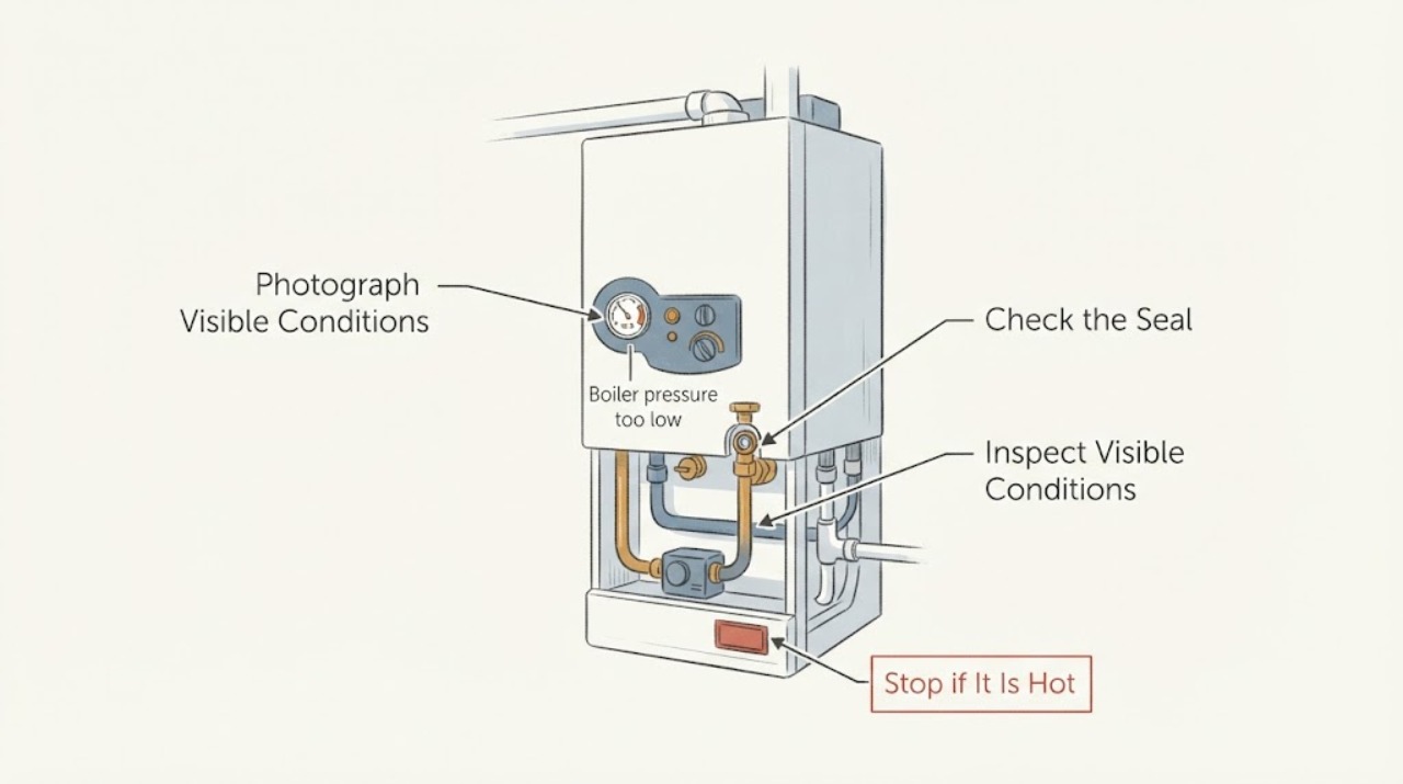 Boiler pressure too low