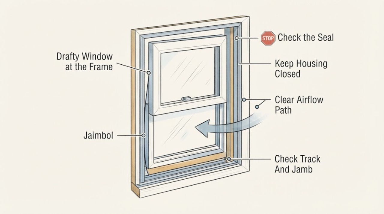 Drafty Window at the Frame
