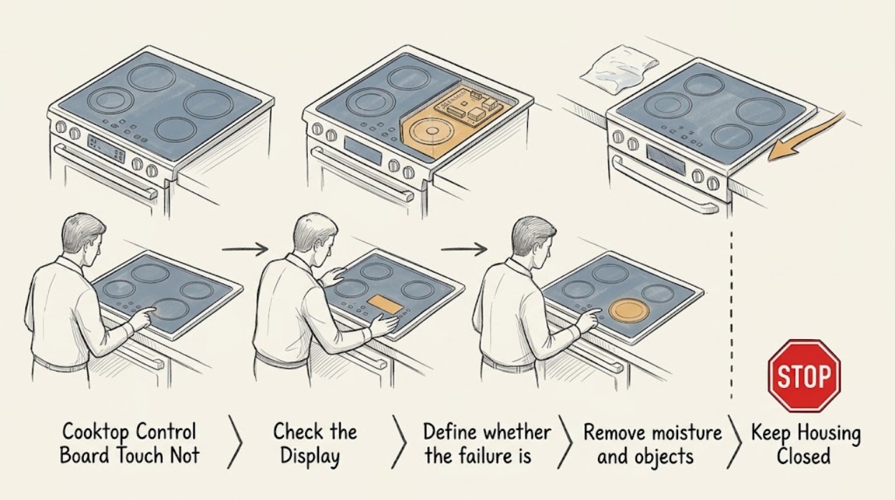 Cooktop Control Board Touch Not