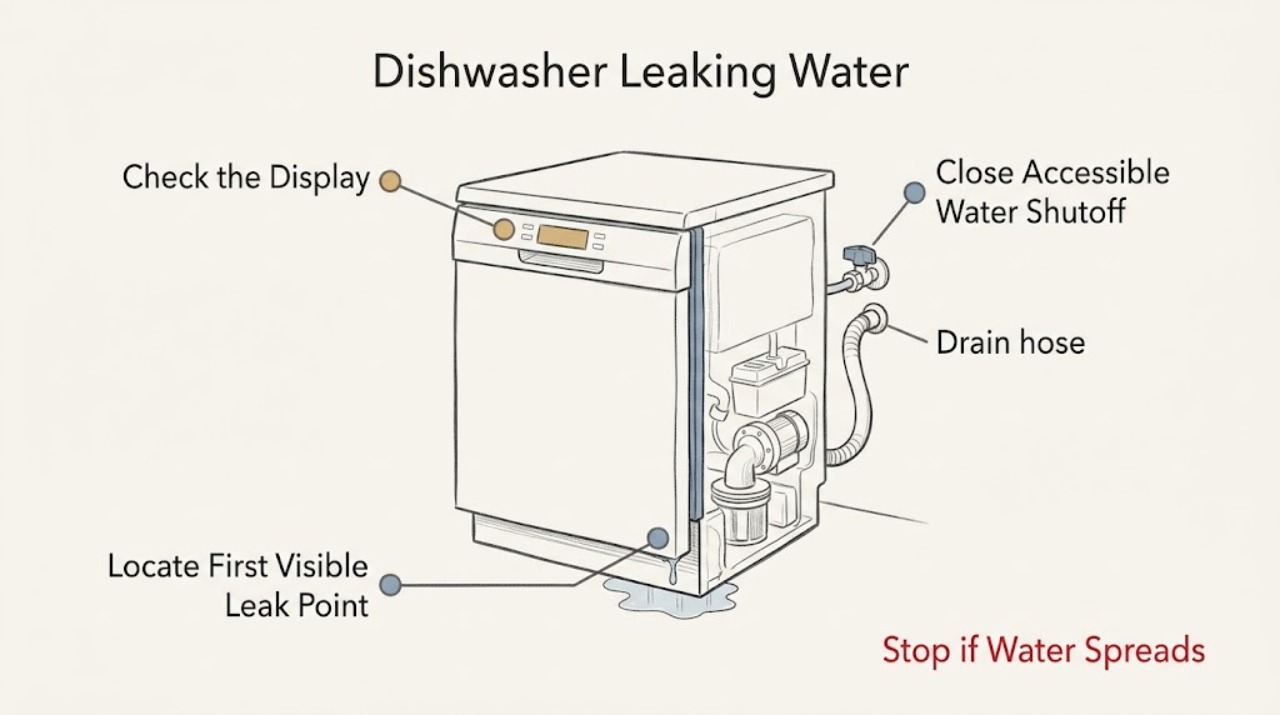 Dishwasher Leaking Water