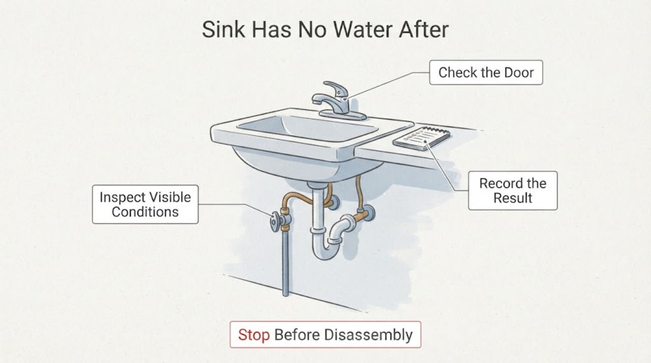 Sink Has No Water After