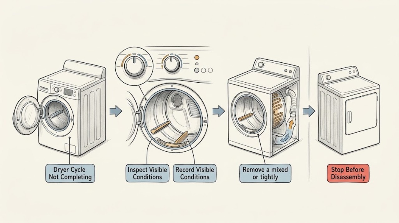 Dryer Cycle Not Completing
