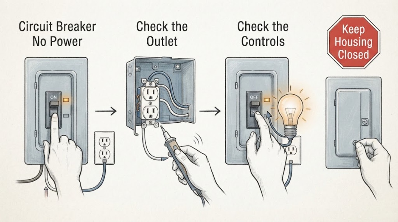 Circuit Breaker No Power