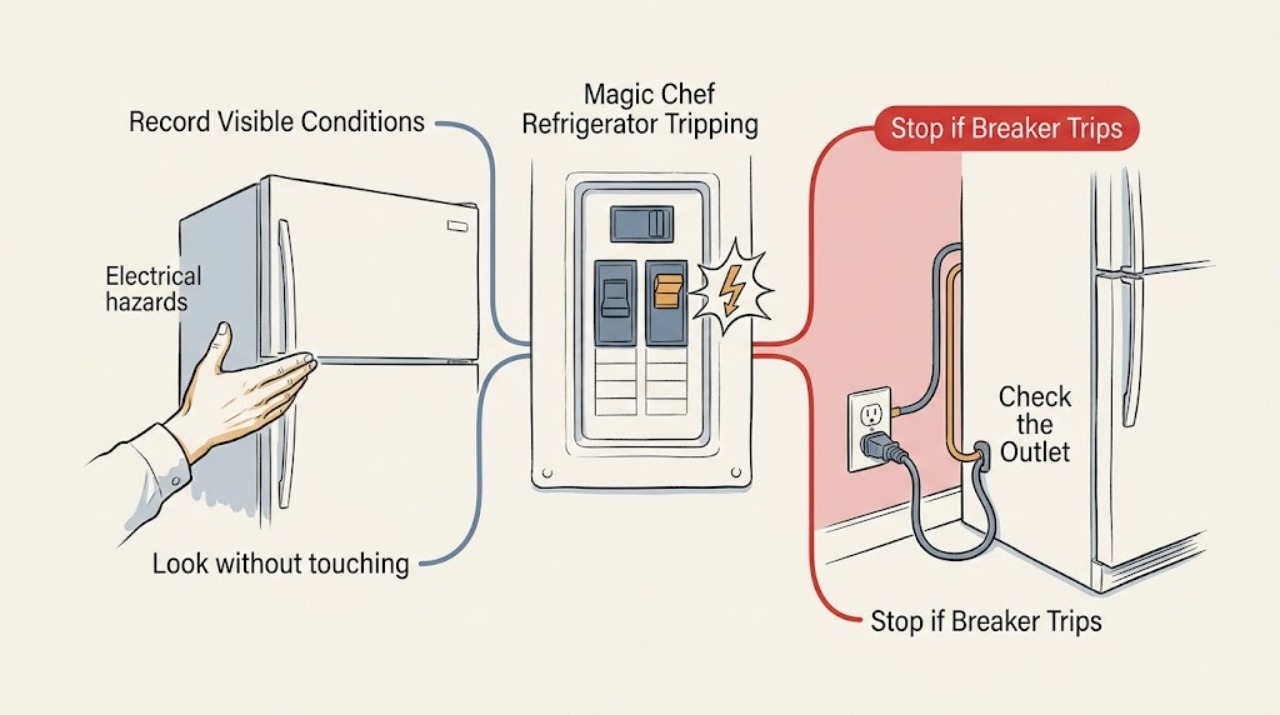 Magic Chef Refrigerator Tripping