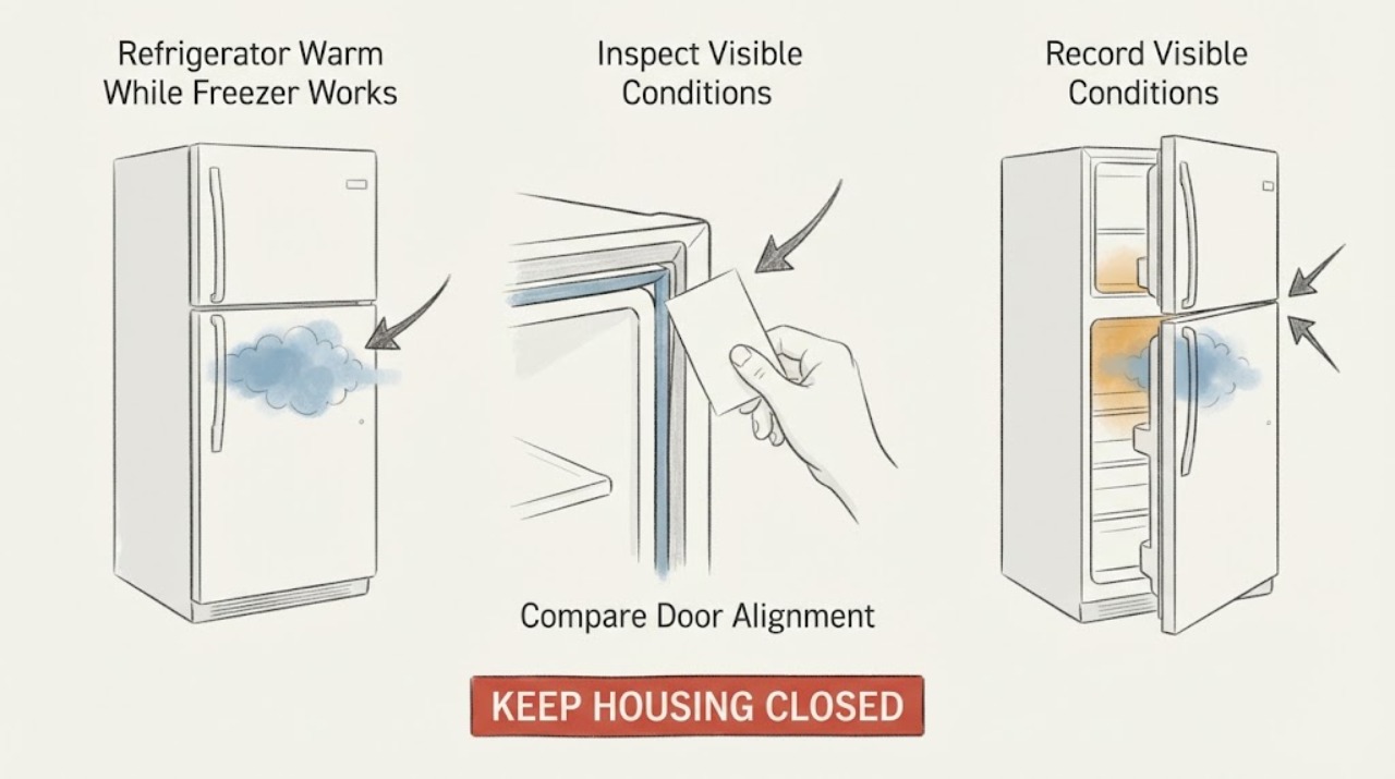 Refrigerator Warm While Freezer Works