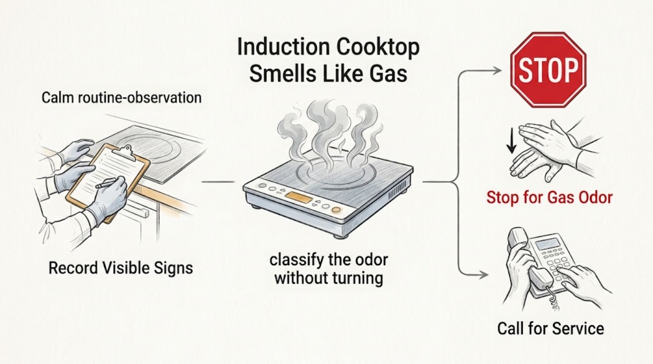 Induction Cooktop Smells Like Gas