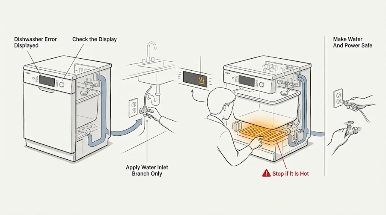 Dishwasher Error Displayed