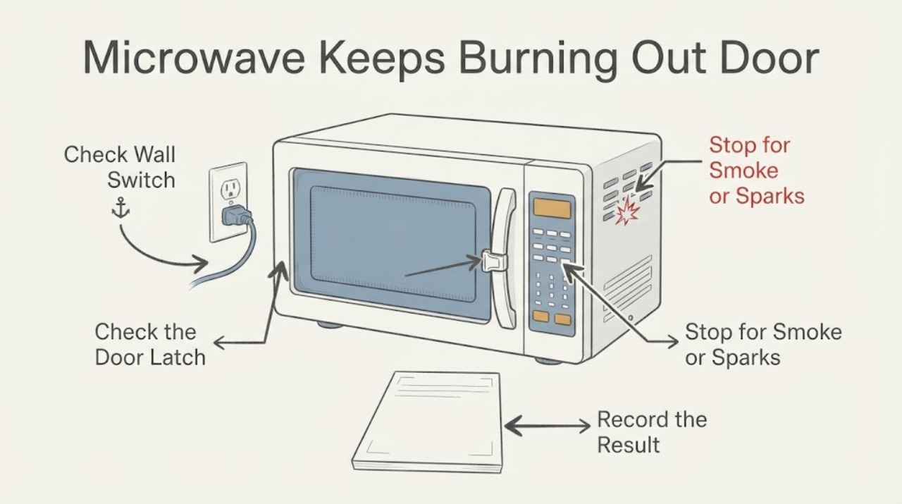 Microwave Keeps Burning Out Door