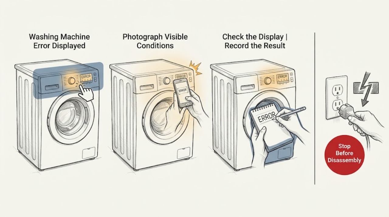 Washing Machine Error Displayed