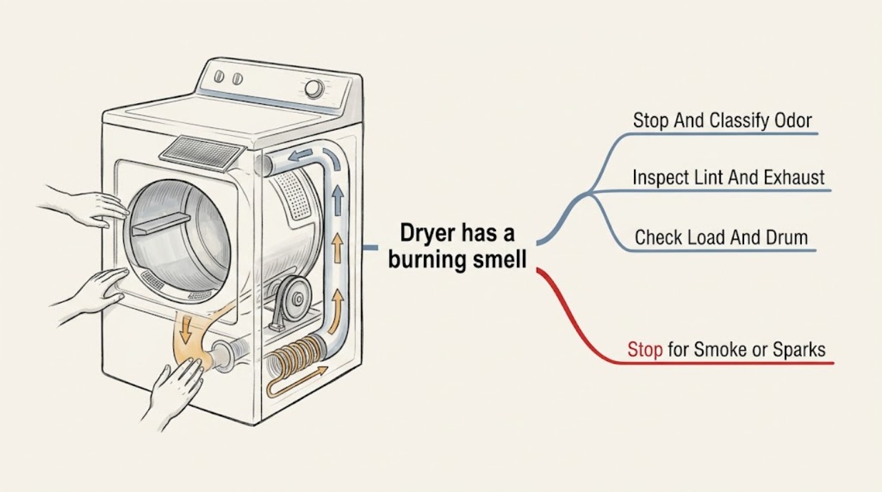 Dryer has a burning smell