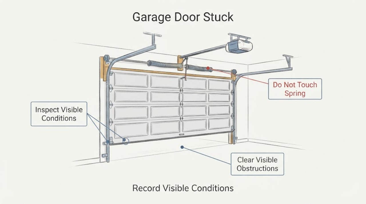Garage Door Stuck