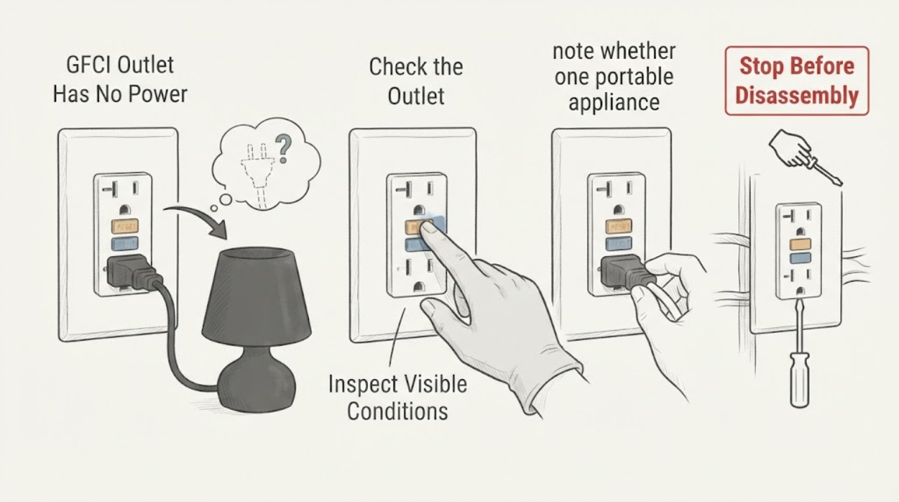 GFCI Outlet Has No Power