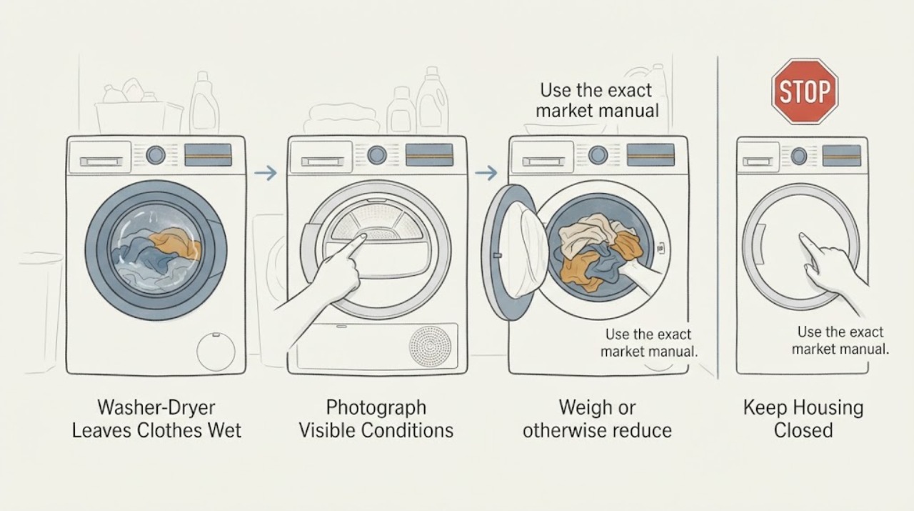 Washer-Dryer Leaves Clothes Wet