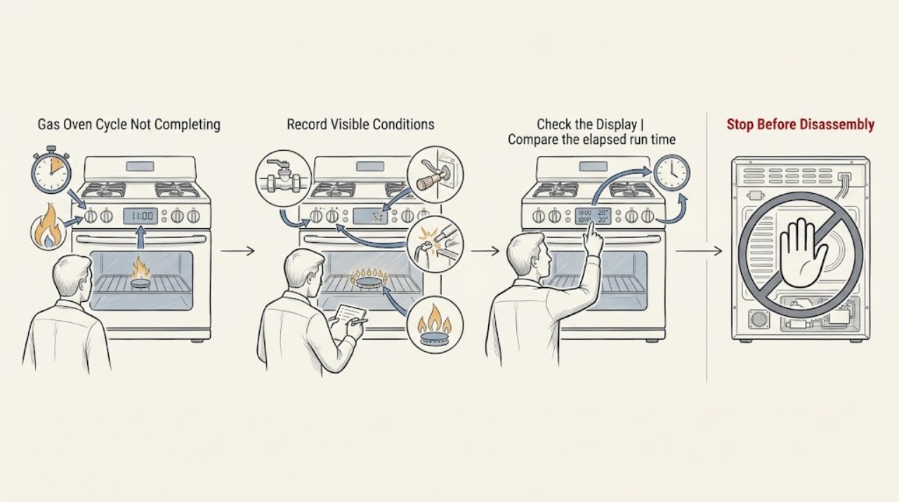 Gas Oven Cycle Not Completing