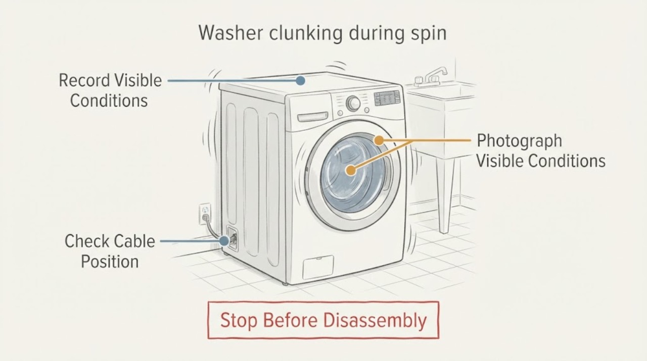 Washer clunking during spin