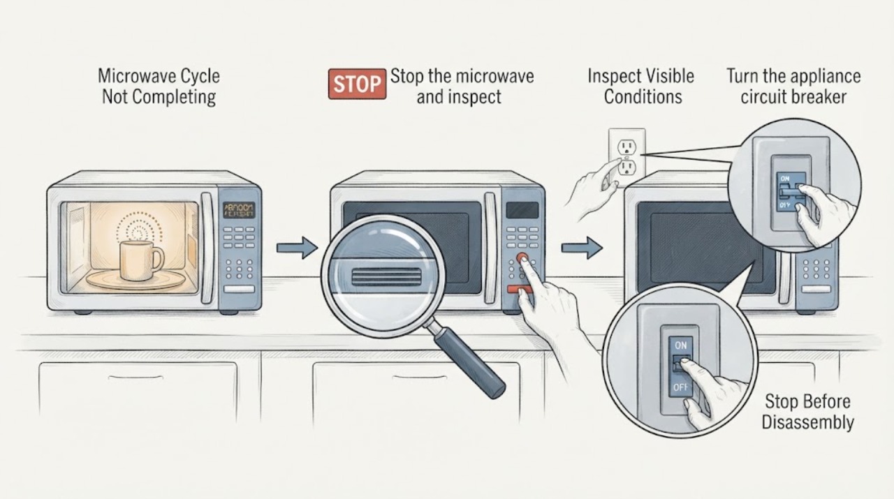 Microwave Cycle Not Completing