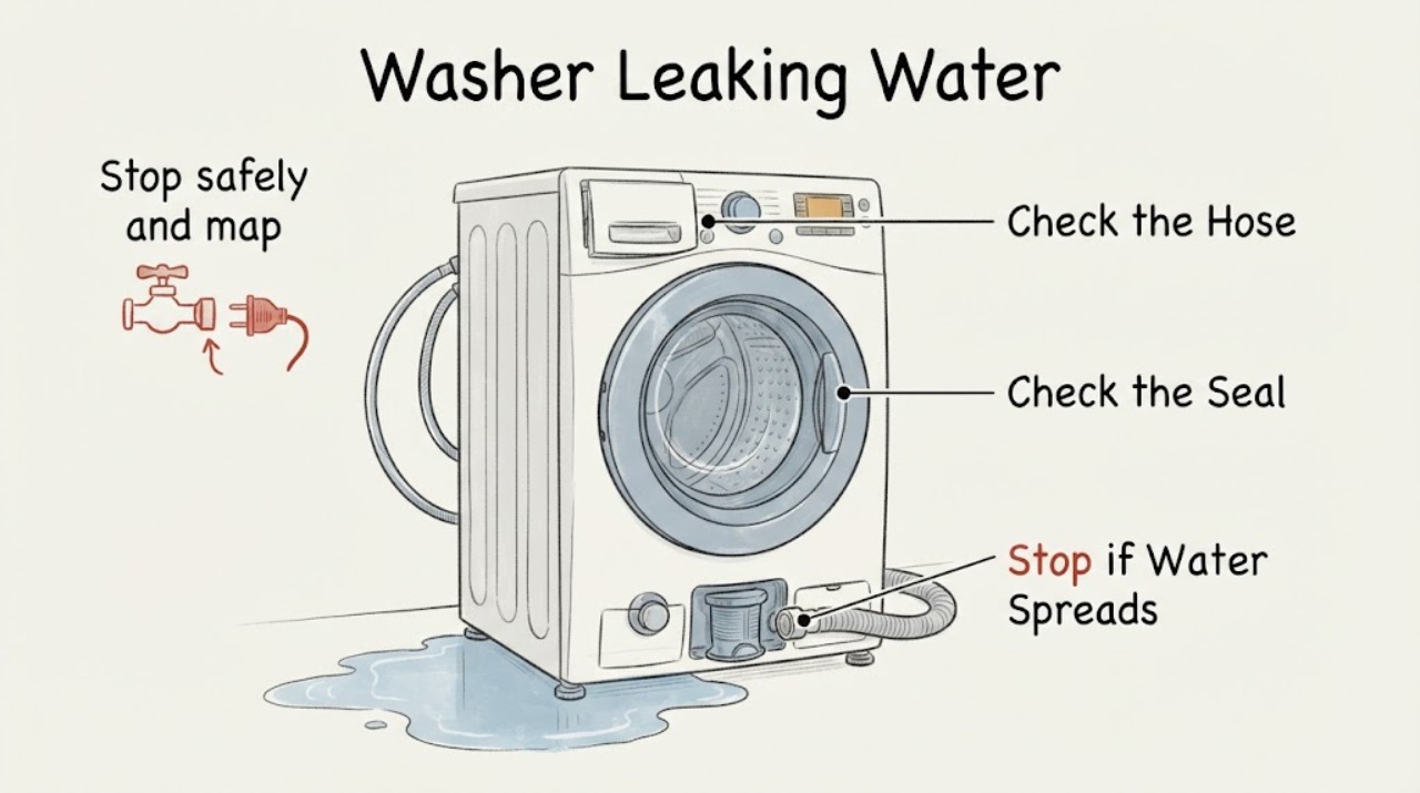 Washer Leaking Water