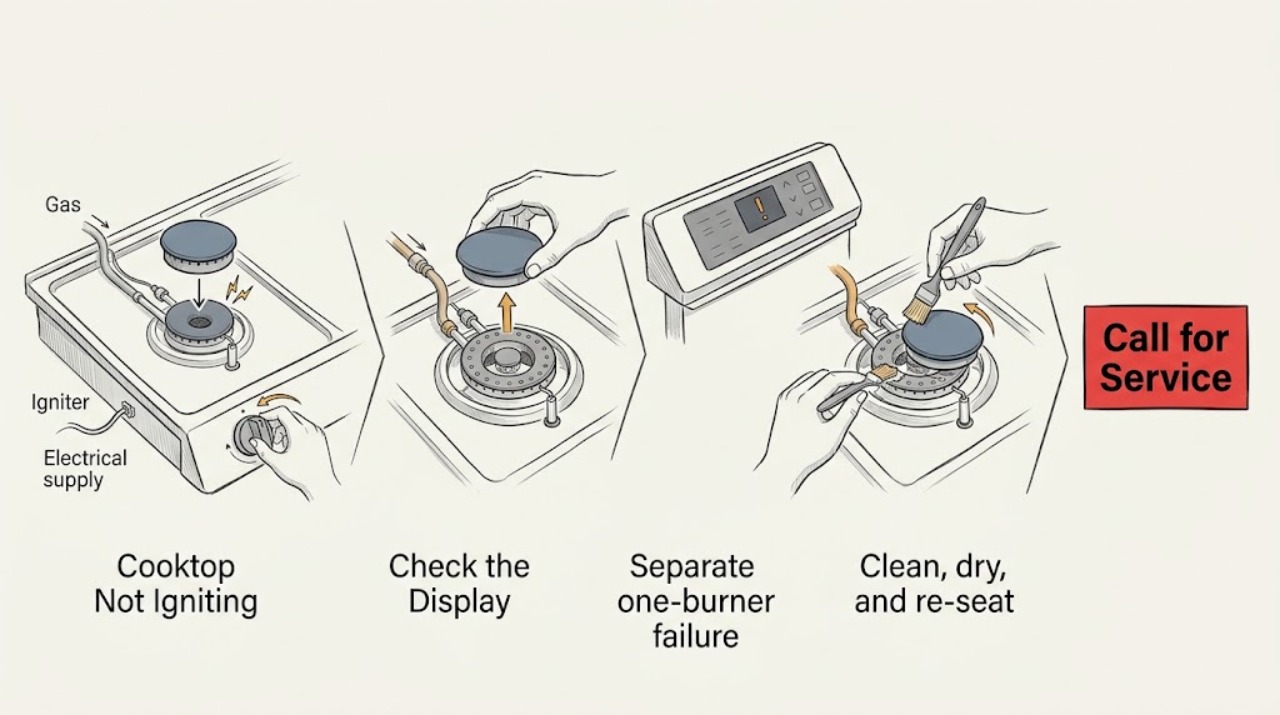 Cooktop Not Igniting