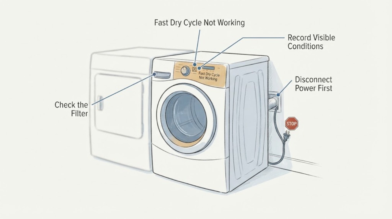 Fast Dry Cycle Not Working